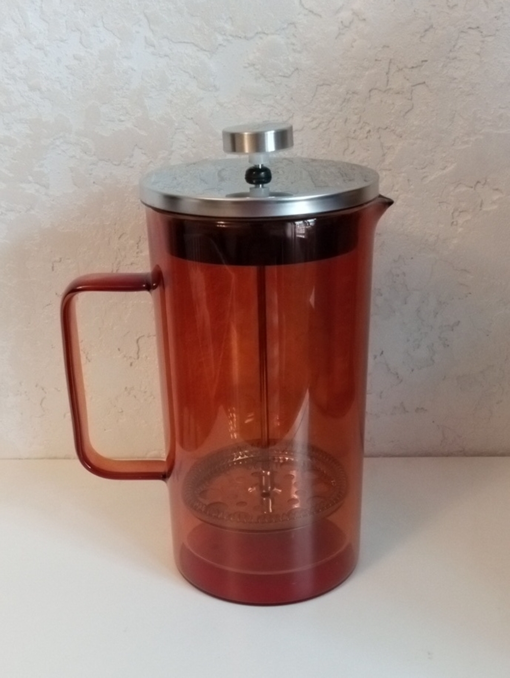 French Press Coffee Maker with Stainless Lid